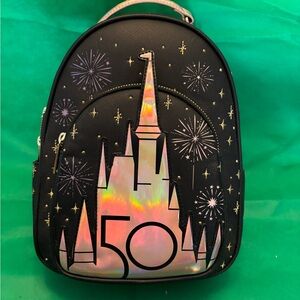 Walt Disney World x Loungefly Grand Finale 50th Anniversary Mini Backpack